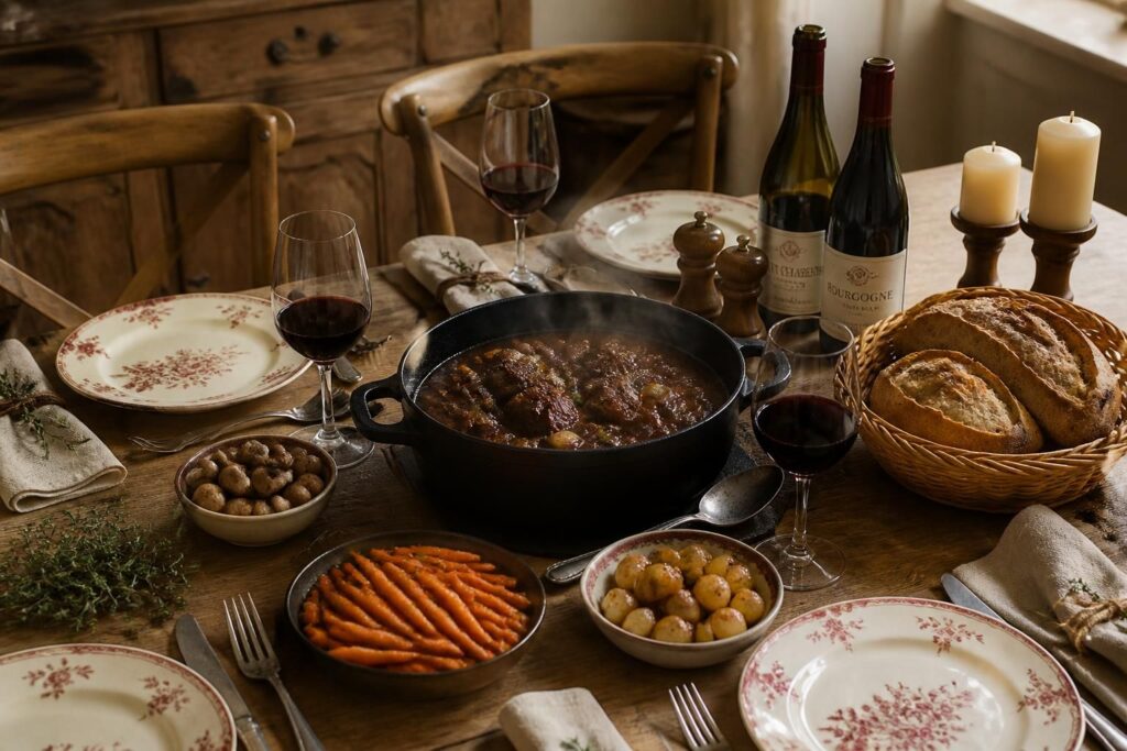 Recevoir à la bourguignonne : dresser une table gourmande et conviviale