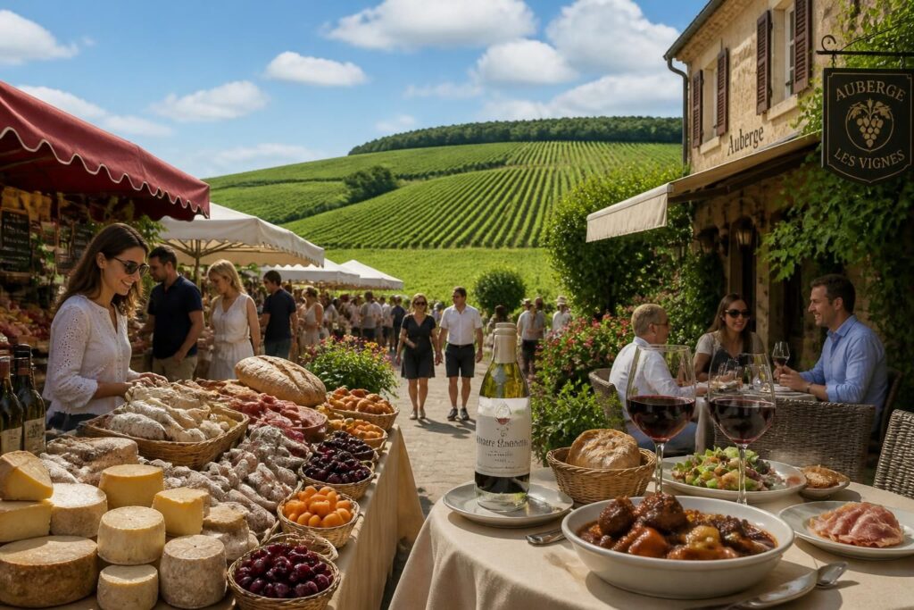 Un week-end gourmand en Bourgogne : vignes, marchés et bonnes tables