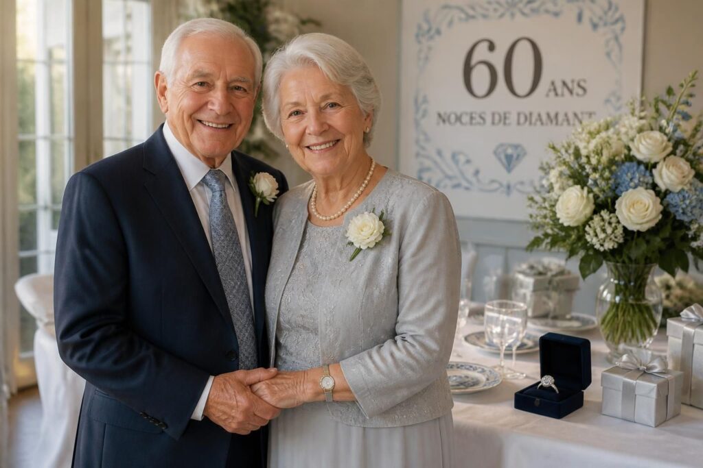 Noces de diamant 60 ans de mariage : signification et idées cadeau