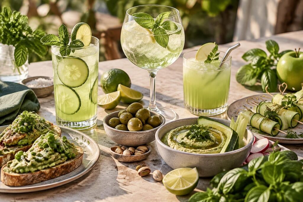 Apéro vert : idées de boissons et recettes originales pour vos apéros