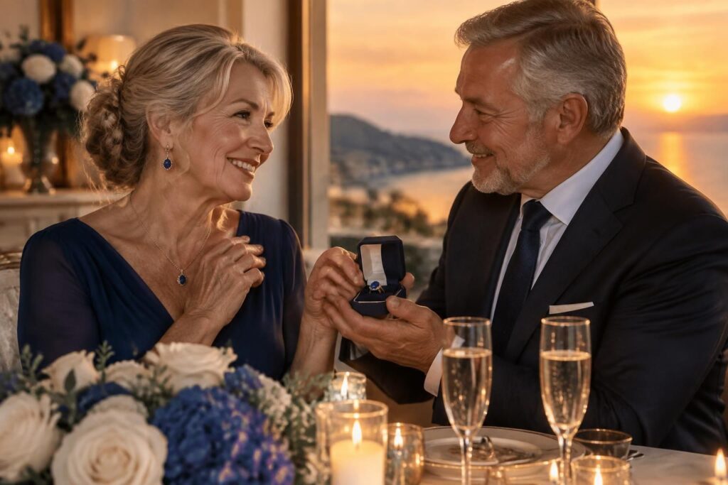 Noces de saphir : combien d’années de mariage et quel cadeau offrir ?